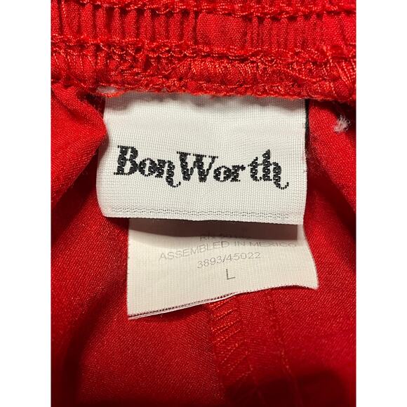 Bon Worth Vintage Red Patriotic Short Set size Large - Picture 12 of 14